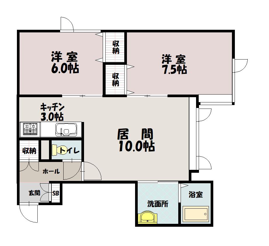 ｗｅｌｃｏｍｅⅢ103間取図