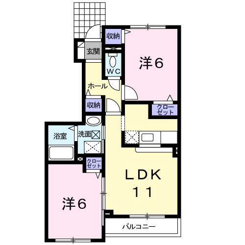 ケレス　デーア１０２間取図