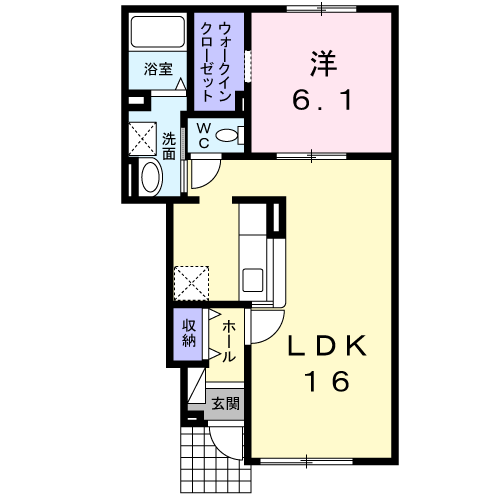 ビリーブ　グットⅠ103間取図