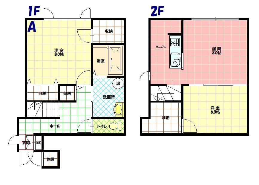 アリュール忠和a間取図