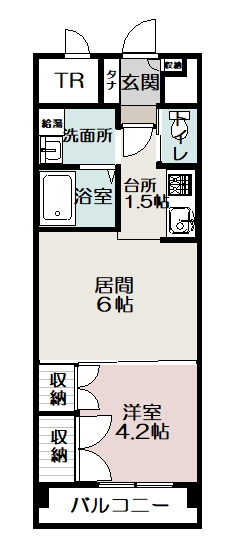 サテラ永山404間取図