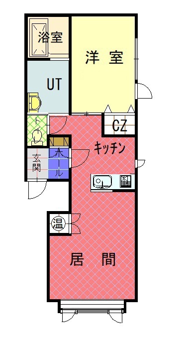 ボヌール錦町　Ｂ棟102間取図