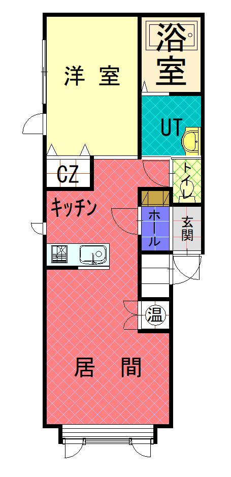 ボヌール錦町　Ｂ棟201間取図