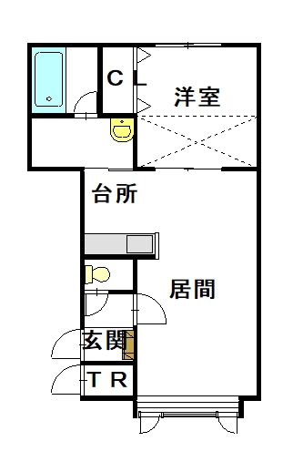 ブレイブリィⅢ202間取図