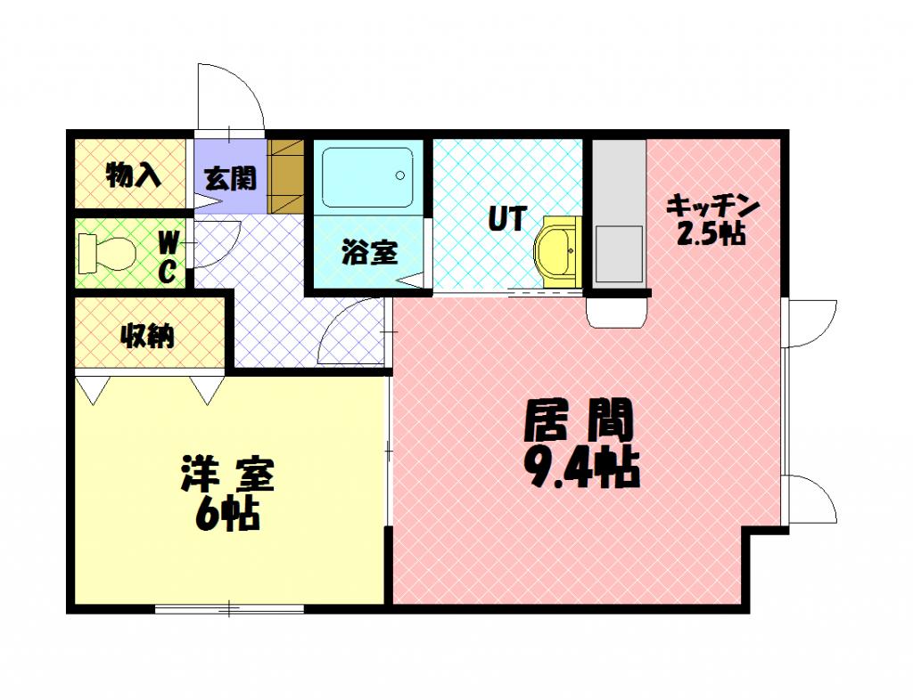 ビナイン優101間取図
