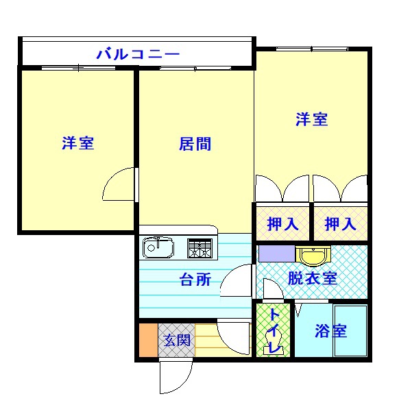 シャンノール東３条103間取図