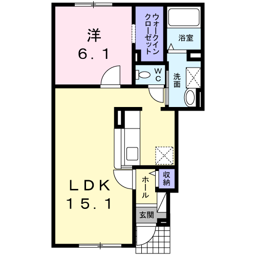 ブライトヴィラ１０１間取図