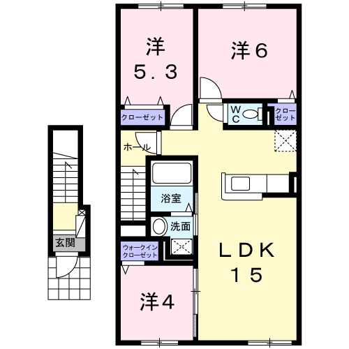 ウィステリア202間取図