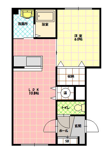 ベイクリスタル306間取図