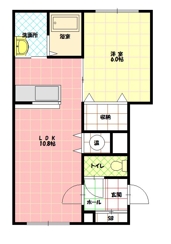 ベイクリスタル301間取図
