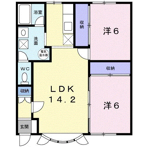 ＰＡＲＫ喜多川Ａ201間取図