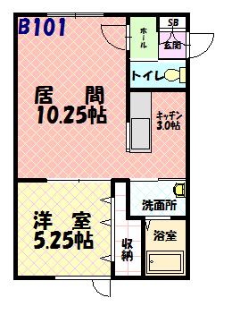 タービュランスB101間取図