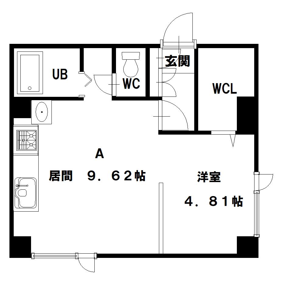 ド・フールネス７１６201間取図