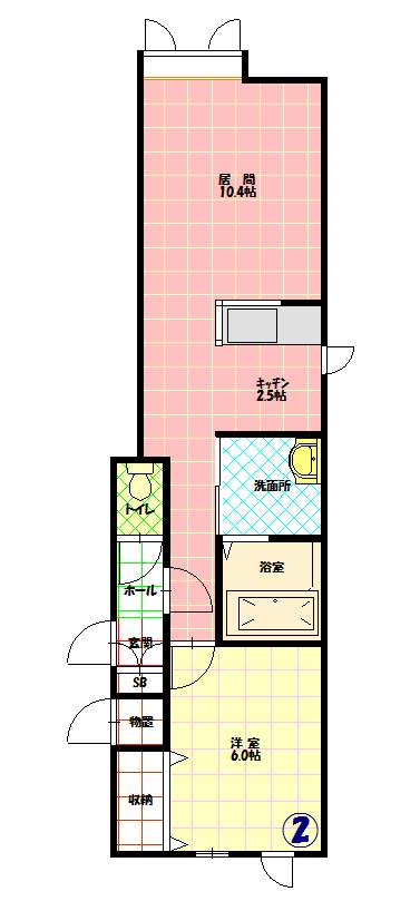 グラード202間取図
