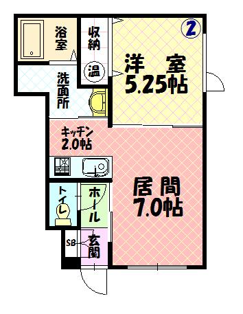 スマイルハート１０２間取図