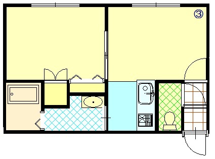 Ｋ’ｓハイツｔｗｏ２０３間取図