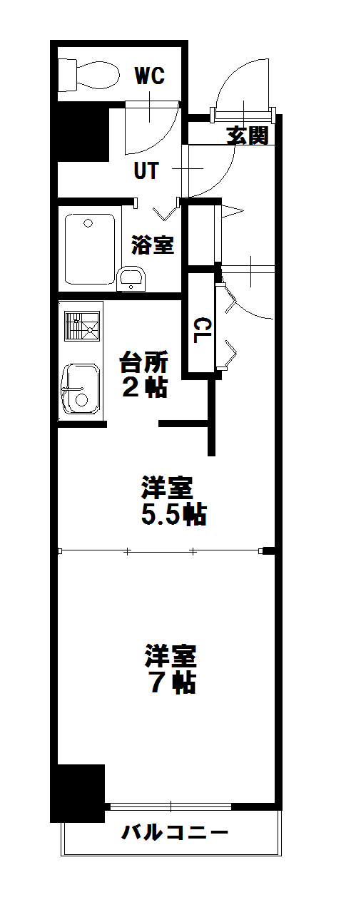 ノルテ１条通弐番館0401間取図