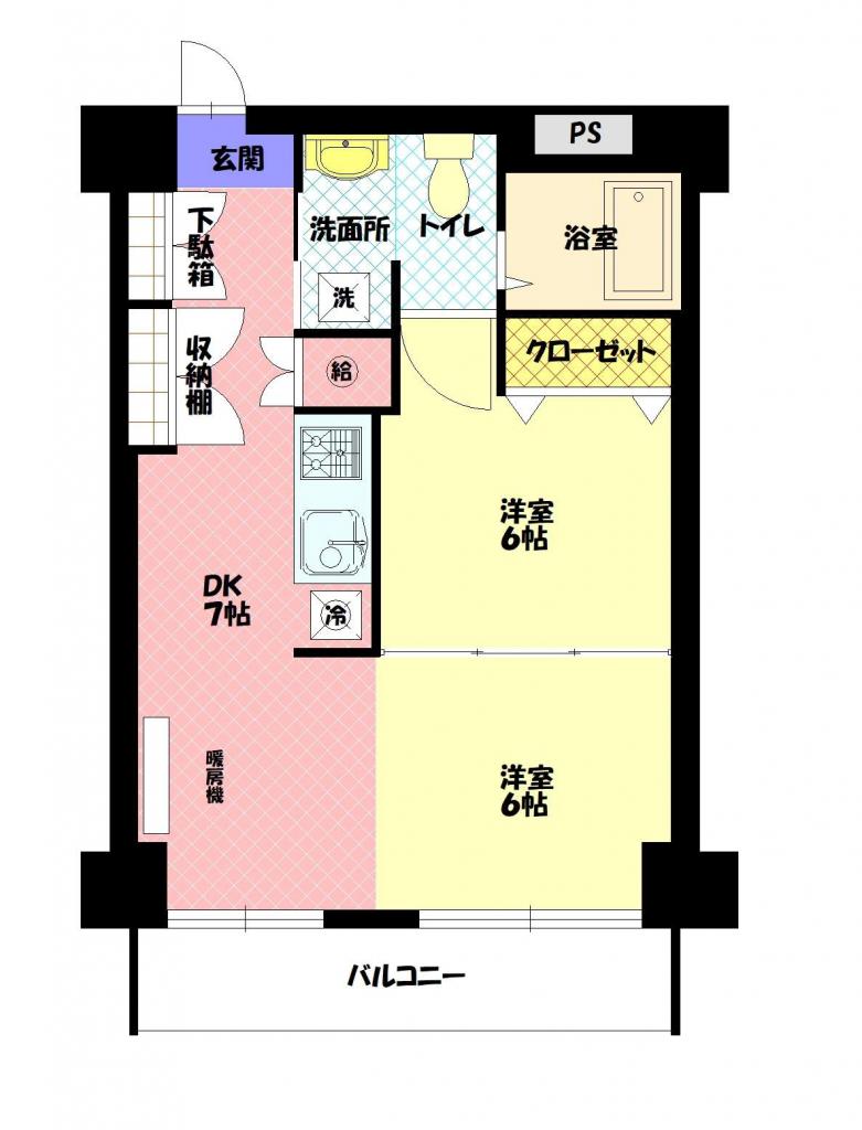 シャンノール平和通902間取図