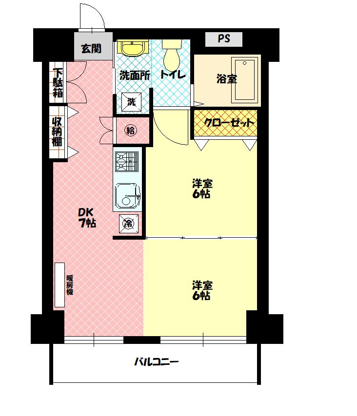 シャンノール平和通904間取図