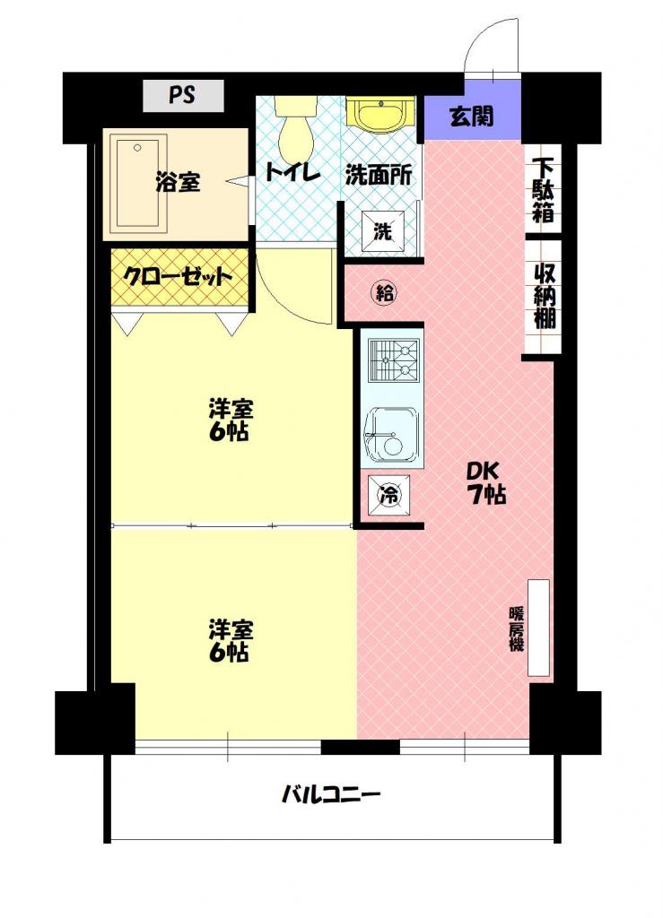シャンノール平和通705間取図