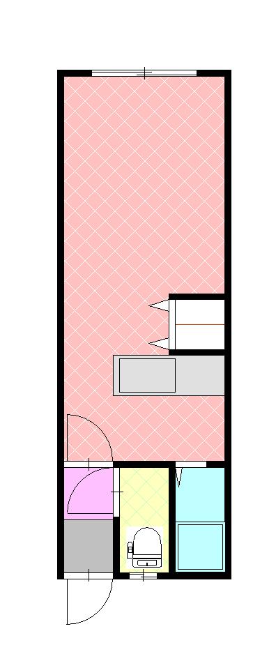 クリーンハイツカイホークＡ208間取図