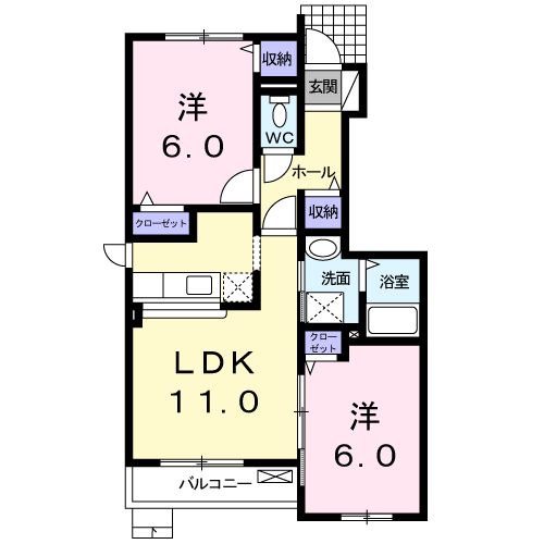 リアブルック104間取図