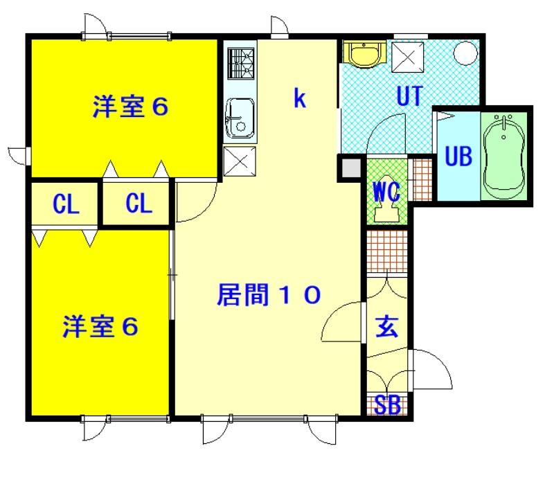 フェルメールⅢ201間取図