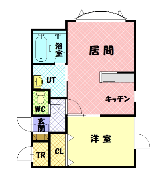 ボックスＤ103間取図