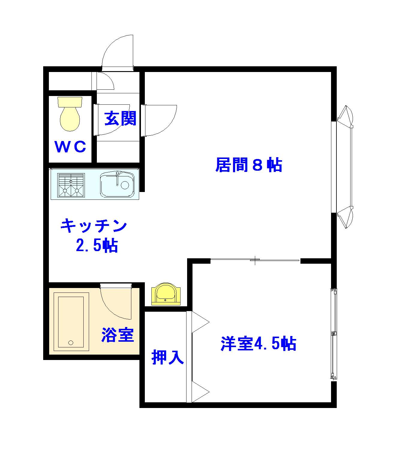 オークランドⅡ103間取図