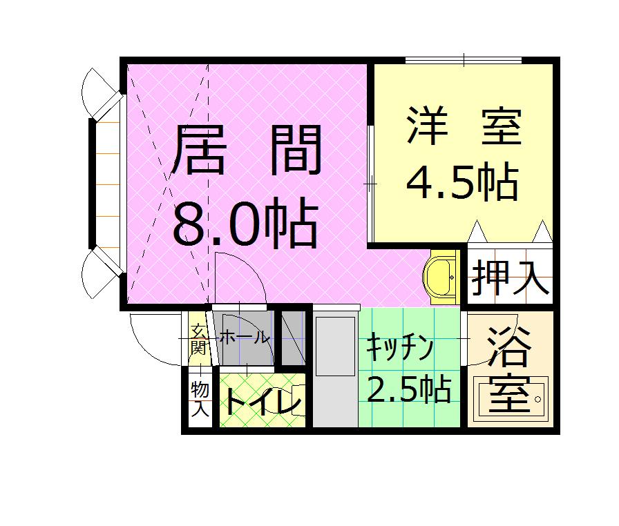 オークランドⅡ201間取図
