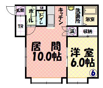 シャンフＢ206間取図