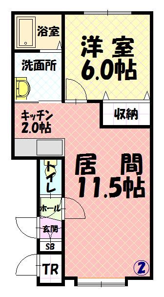ルミネンス・ユーⅢ102間取図