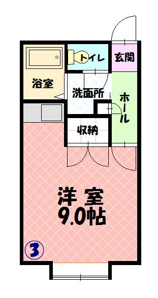 コットンハウス１３203間取図