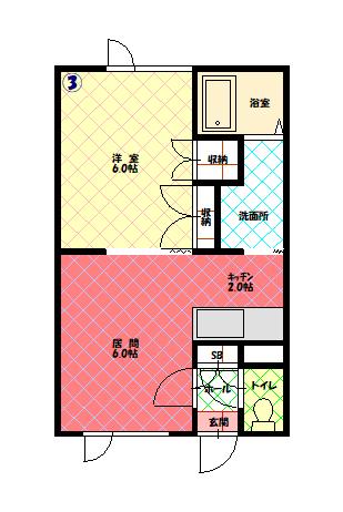 メープルジョイ203間取図
