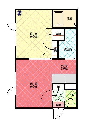 メープルジョイ202間取図