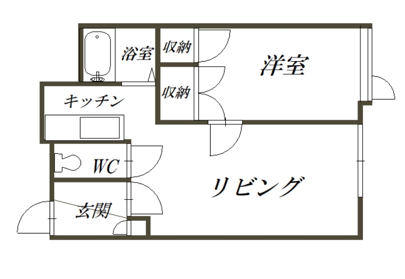 第５リバーハイツ藤103間取図