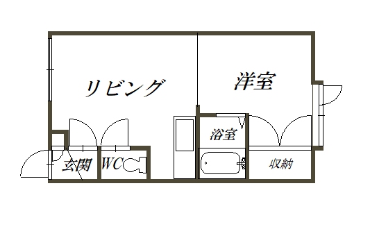 第５リバーハイツ藤102間取図