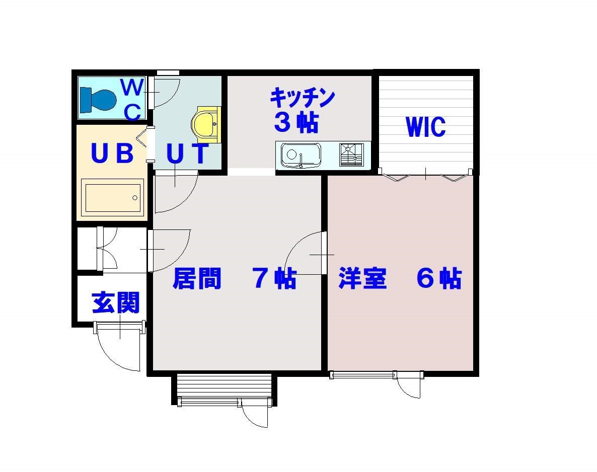 タウンズ東光201間取図