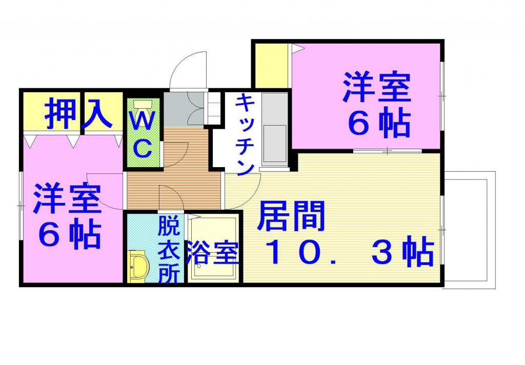 オリエンタルコート302間取図