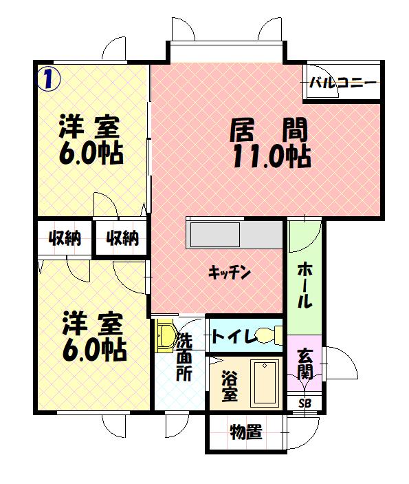 エクセレント３１６202間取図