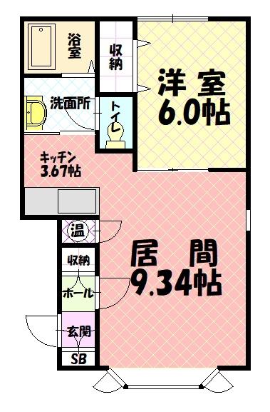 ドゥ・ランジェ１201間取図