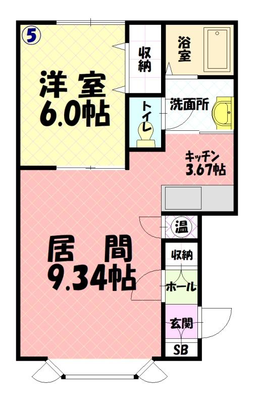ドゥ・ランジェ２205間取図