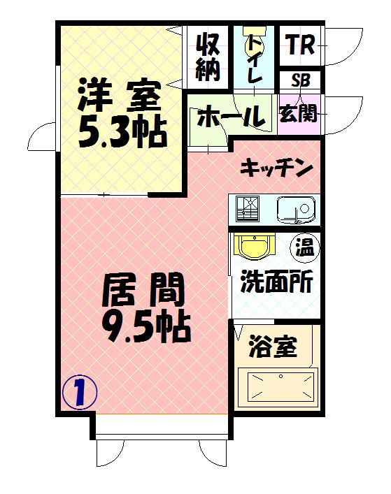 ペコラ101間取図