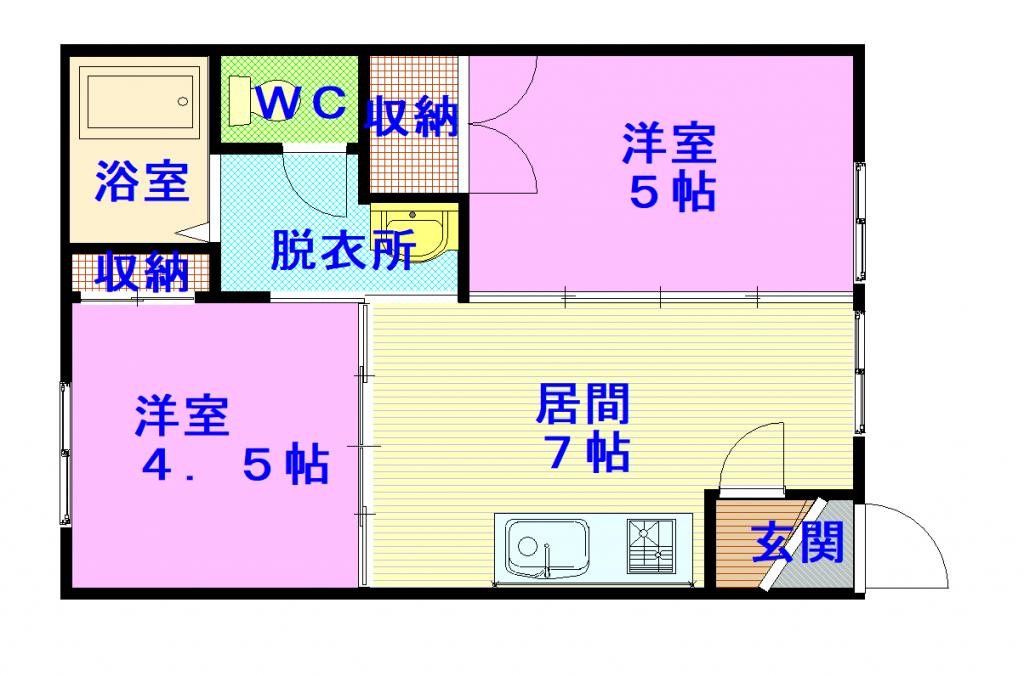 パレスエルシオン102間取図