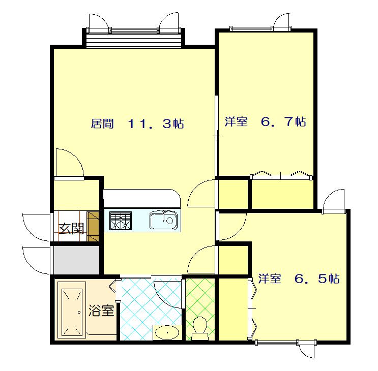 ポール205間取図