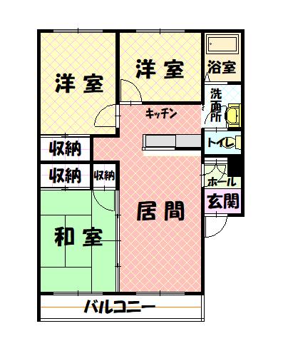 フロンティア旭町203間取図