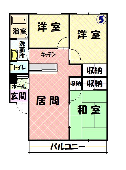 フロンティア旭町305間取図