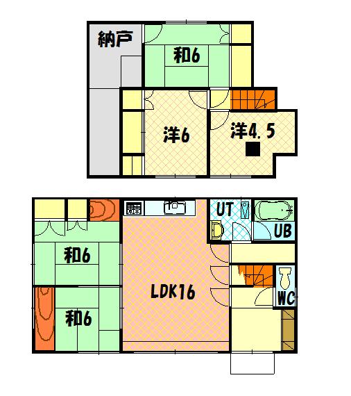 緑町２３丁目借家-間取図
