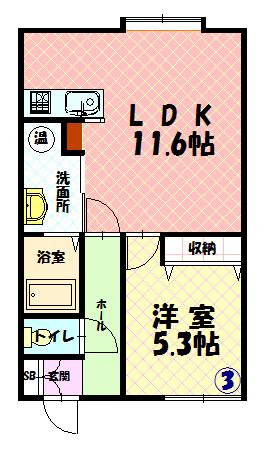 ビクトリー神居103間取図