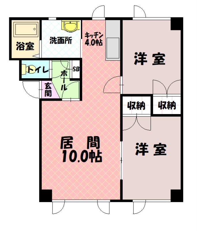 レスポワールベル302間取図